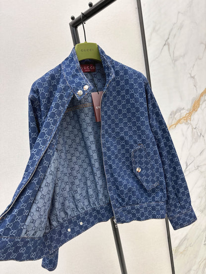 G 25ss jacquard denim jacket