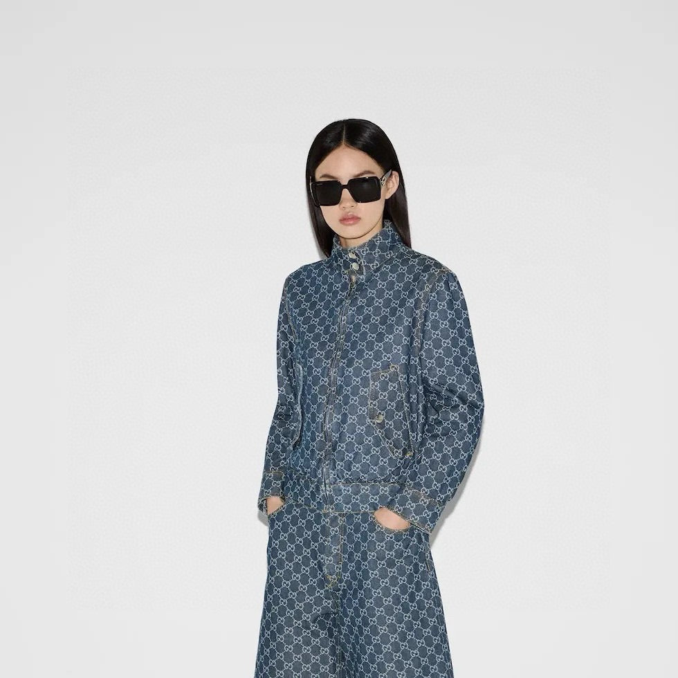 G 25ss jacquard denim jacket