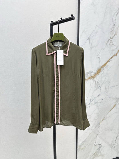 G 25ss silk buttons shirt