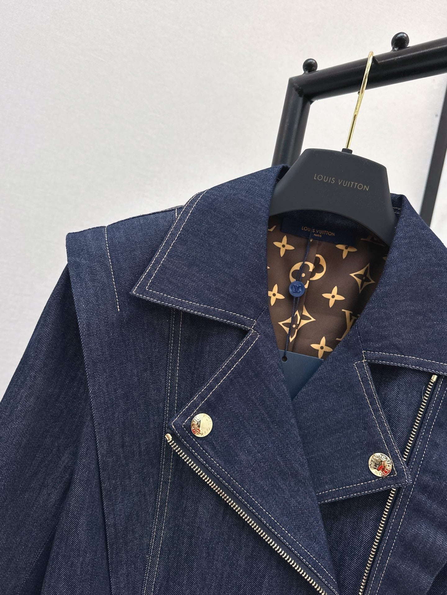 L 25ss denim ruffle jacket