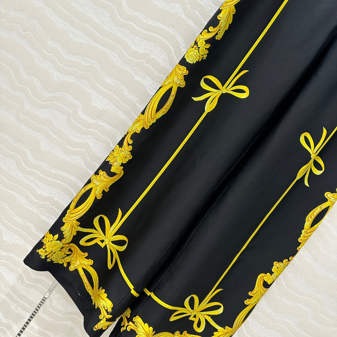 VE 25SS SILK WIDE LEG PANTS