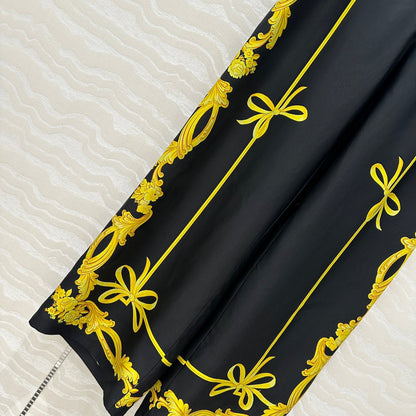VE 25SS SILK WIDE LEG PANTS