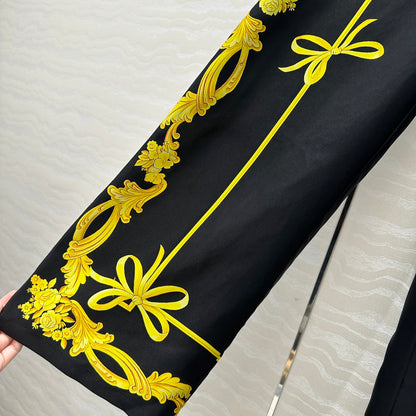 VE 25SS SILK WIDE LEG PANTS