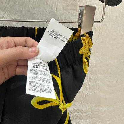 VE 25SS SILK WIDE LEG PANTS