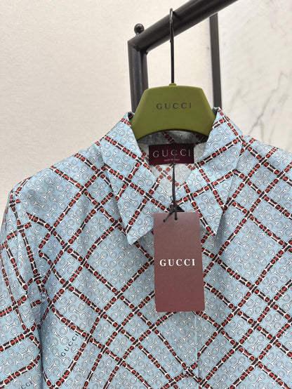 G 25ss Silk jacquard shirt