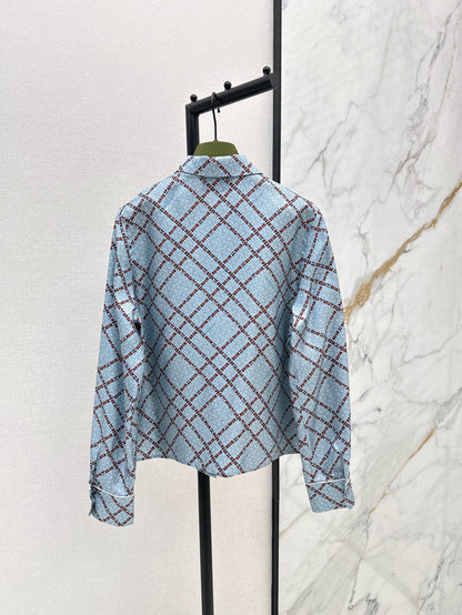 G 25ss Silk jacquard shirt