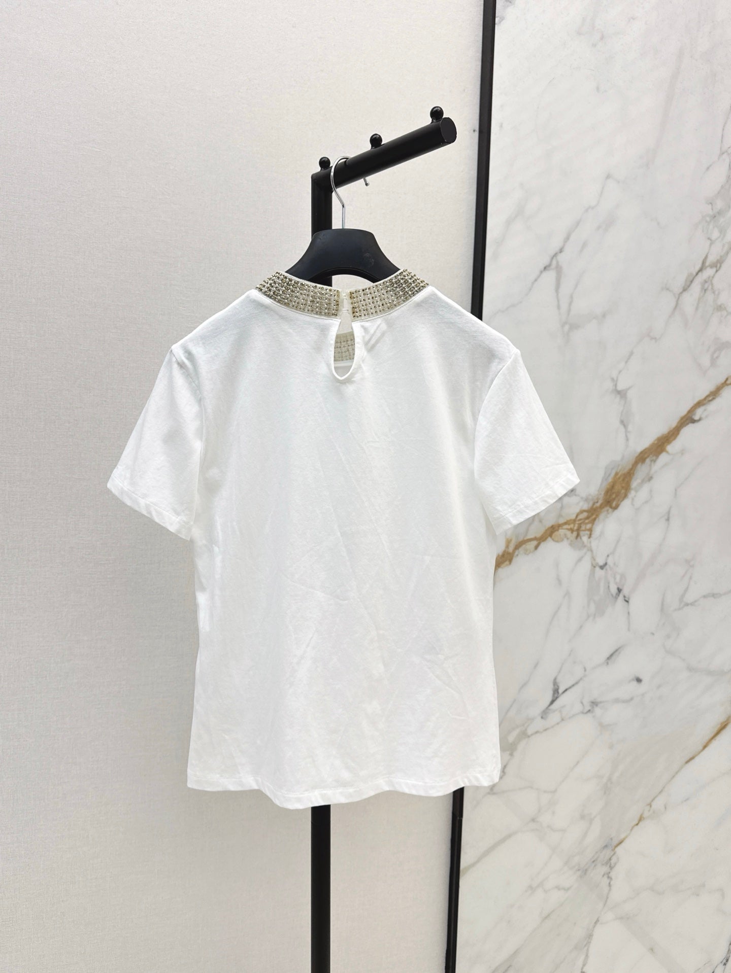 D 25ss beaded t-shirt