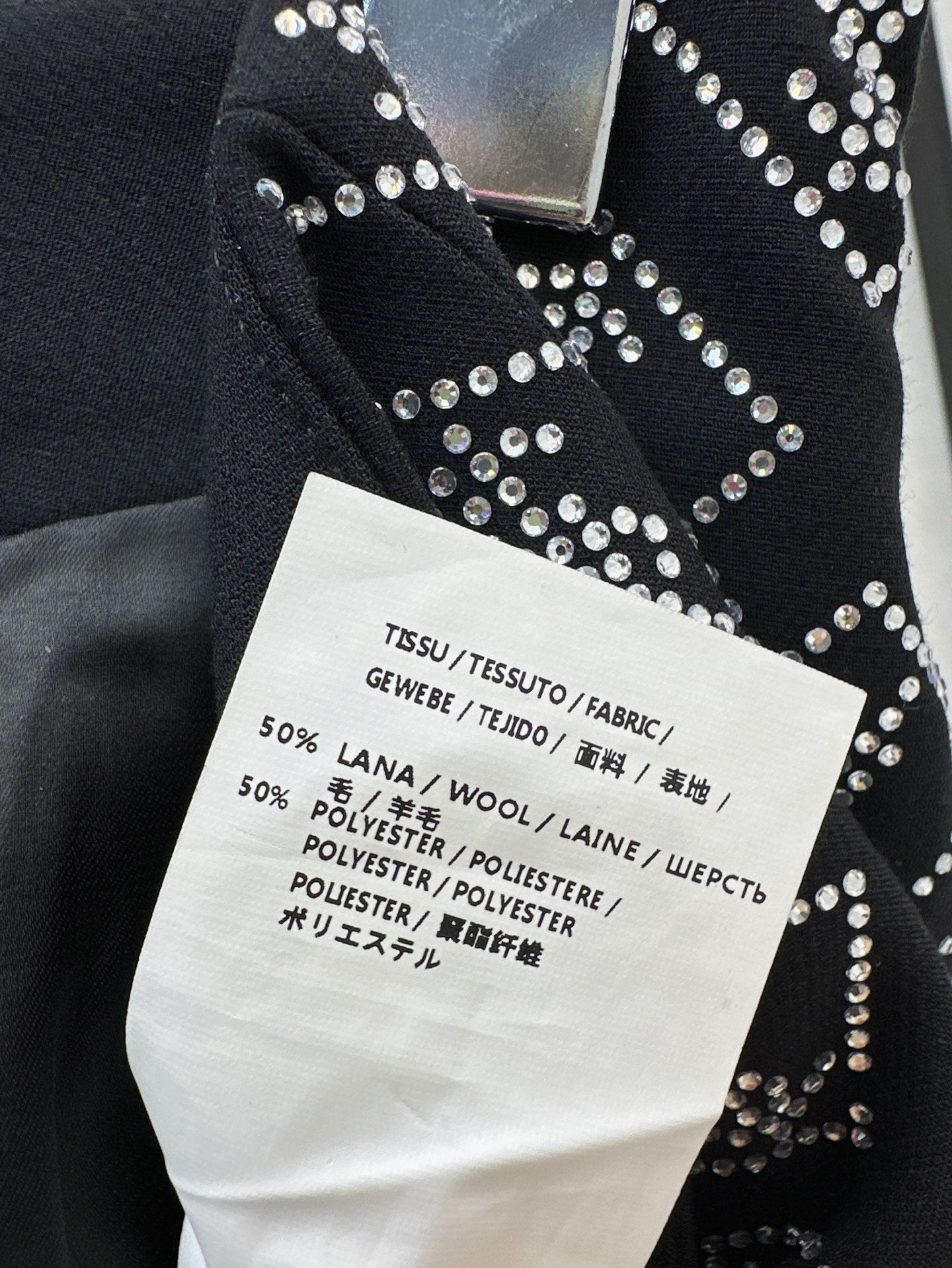 sa  25ss rhinestone short