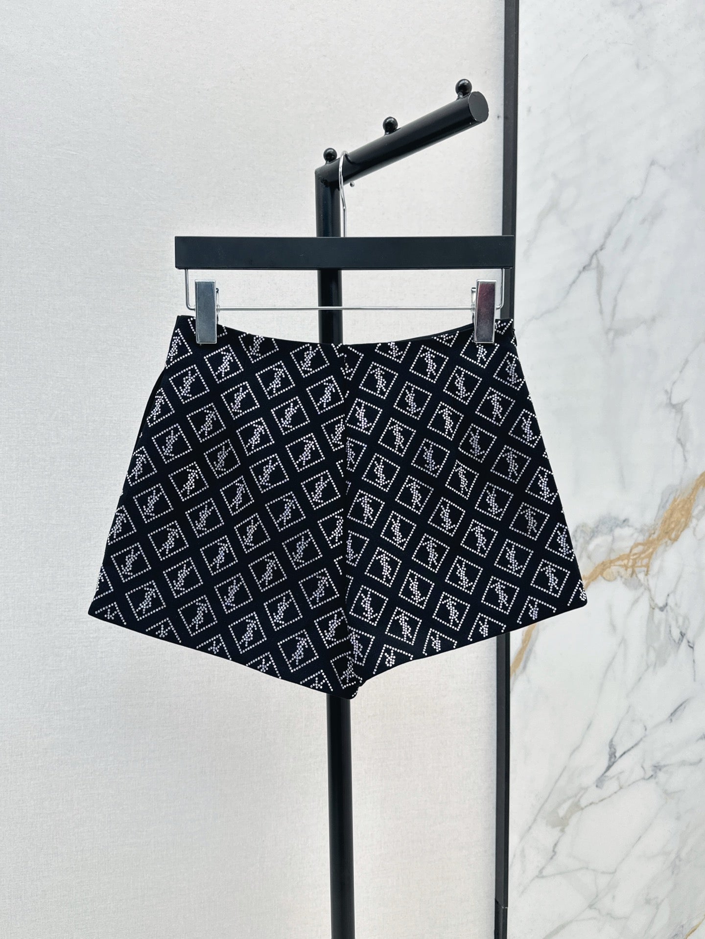 sa  25ss rhinestone short