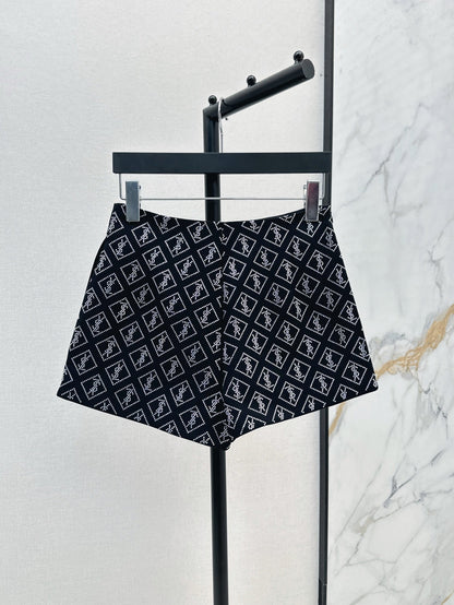 sa  25ss rhinestone short