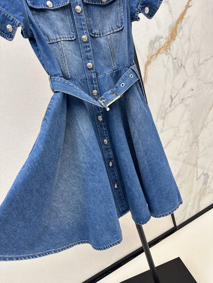 MC 25ss denim shirt dress