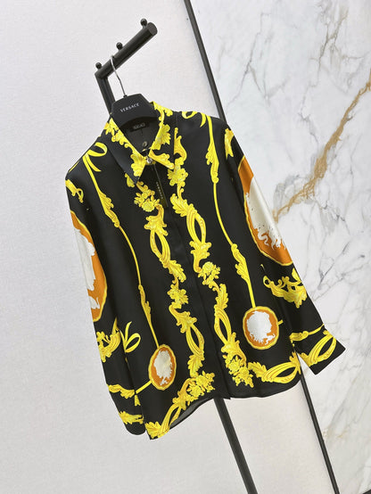 V  25ss Silk shirt