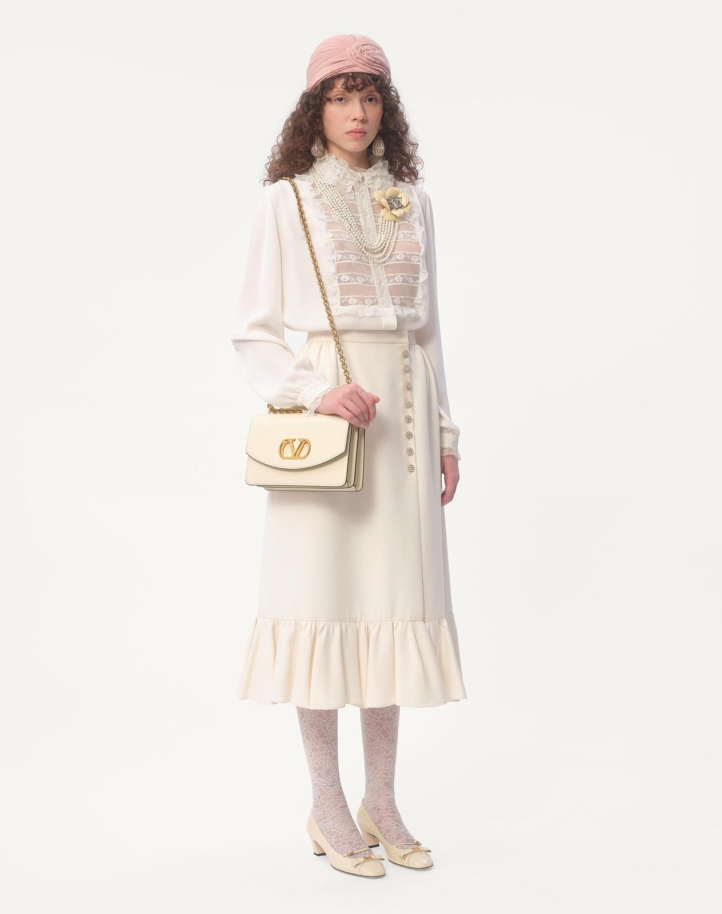 Val 25ss ruffle shirt