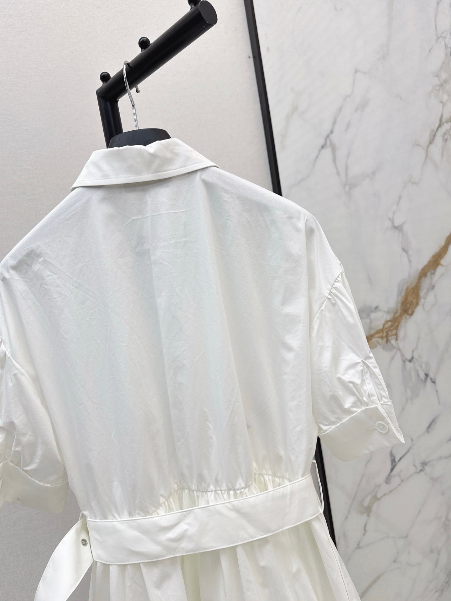 D 25ss beaded shirt dress