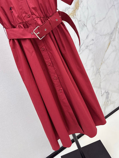 D 25ss beaded shirt dress