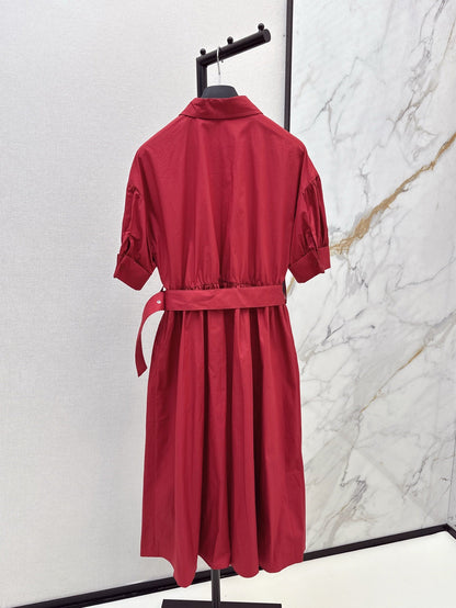 D 25ss beaded shirt dress