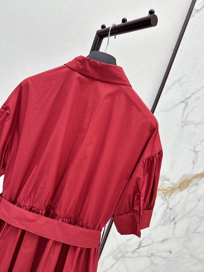 D 25ss beaded shirt dress