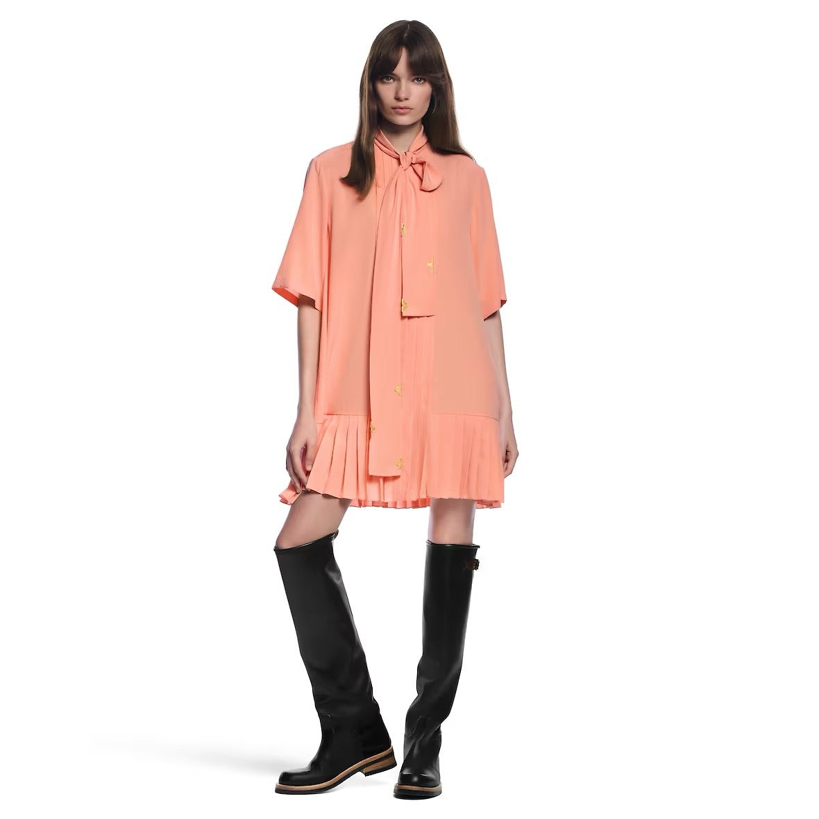 L 25ss ruffle dress