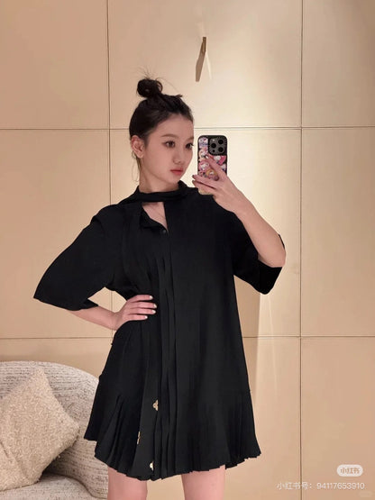 L 25ss ruffle dress