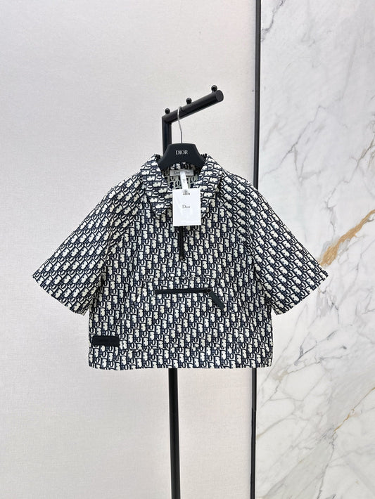 D 25ss jacquard smock shirt