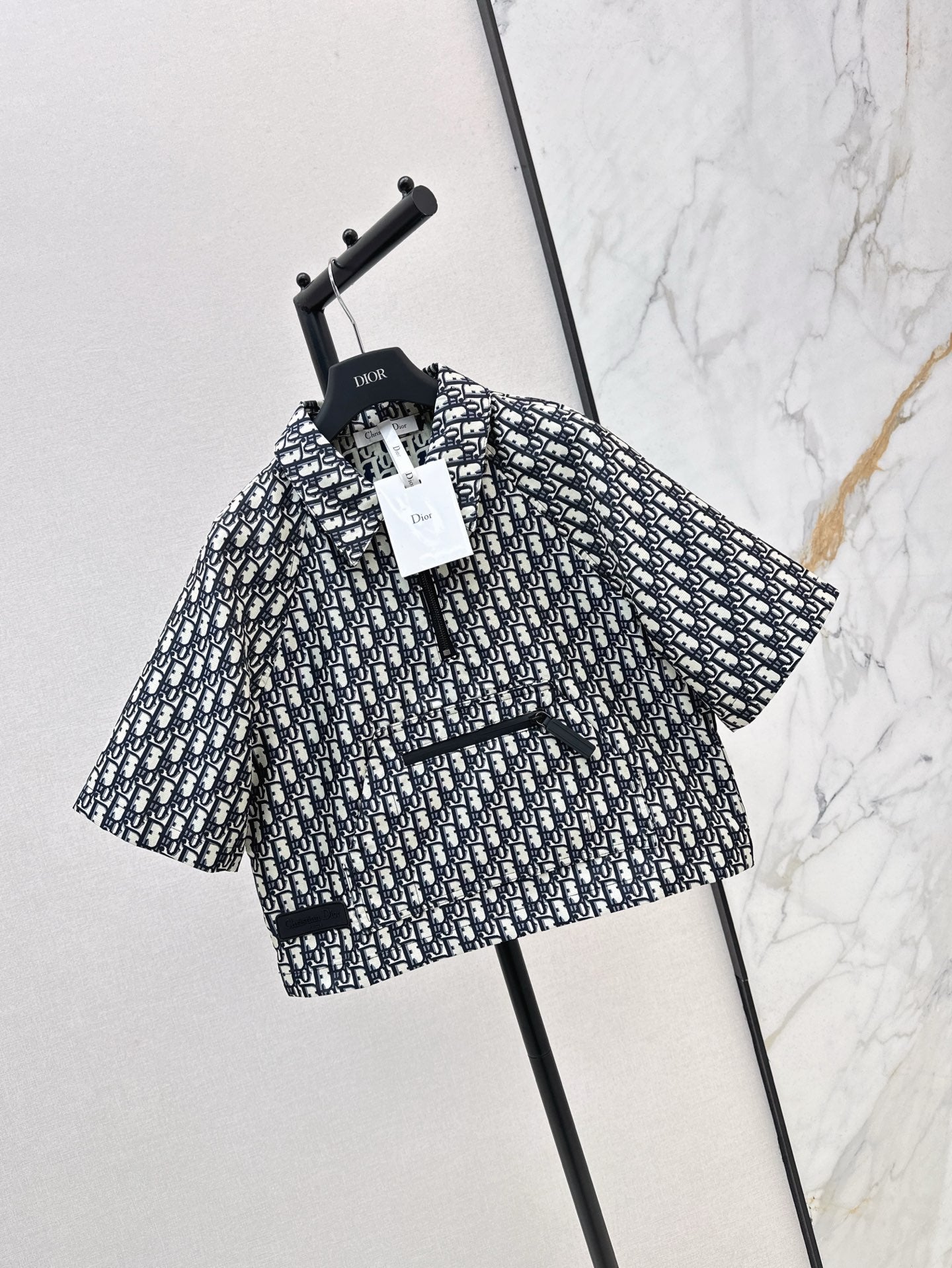 D 25ss jacquard smock shirt