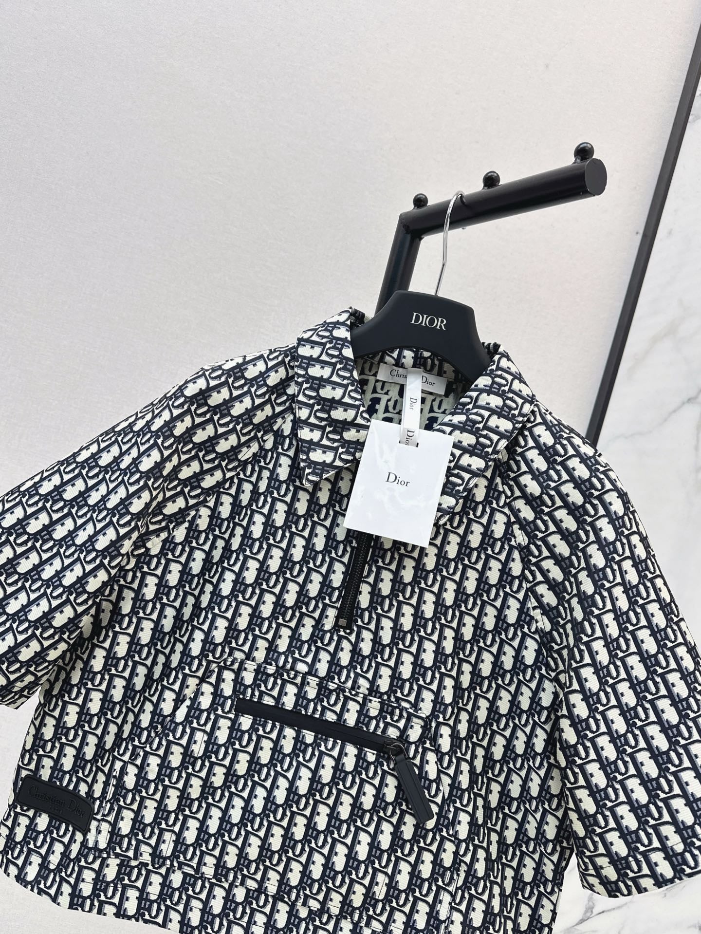 D 25ss jacquard smock shirt