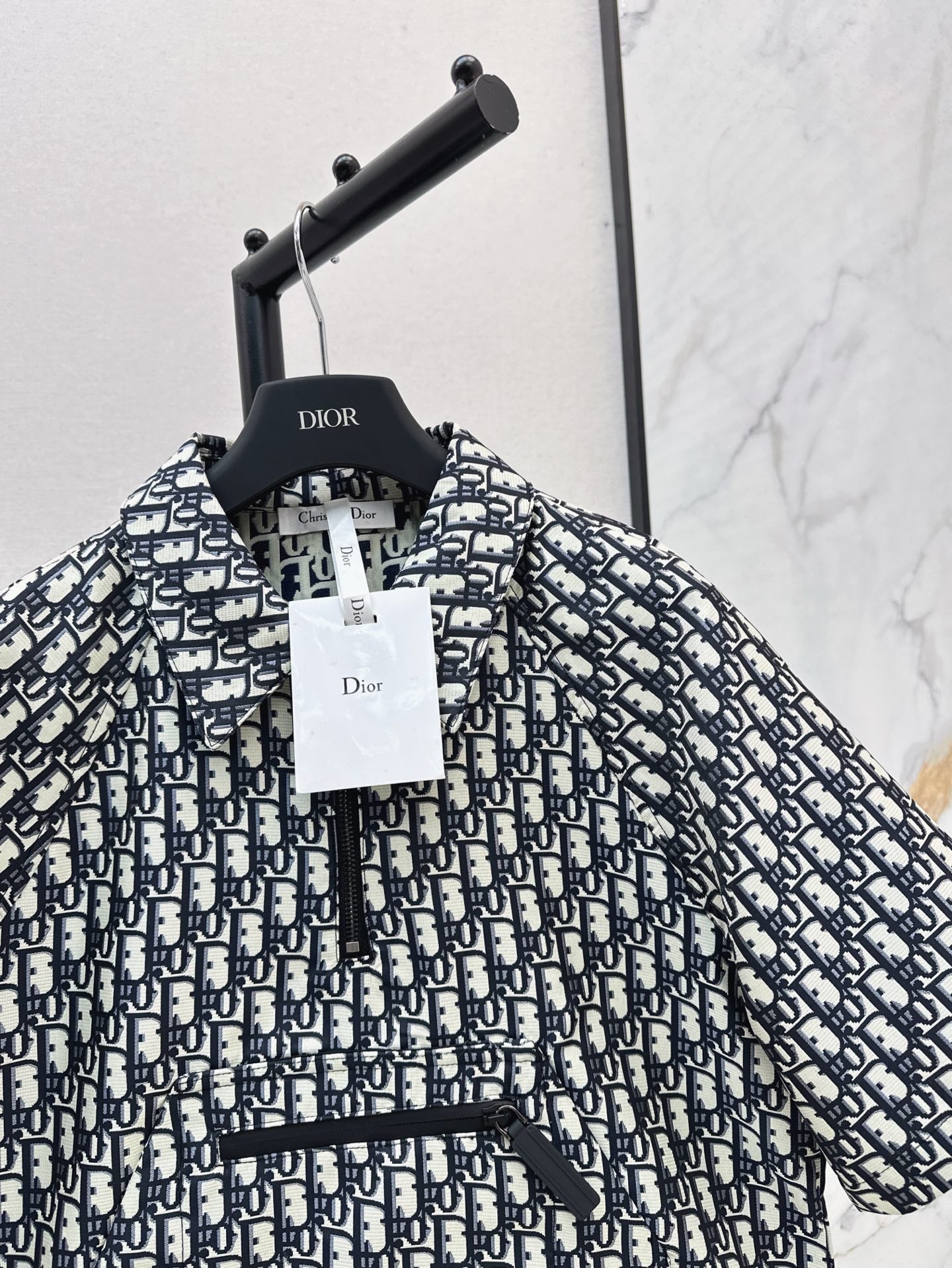 D 25ss jacquard smock shirt
