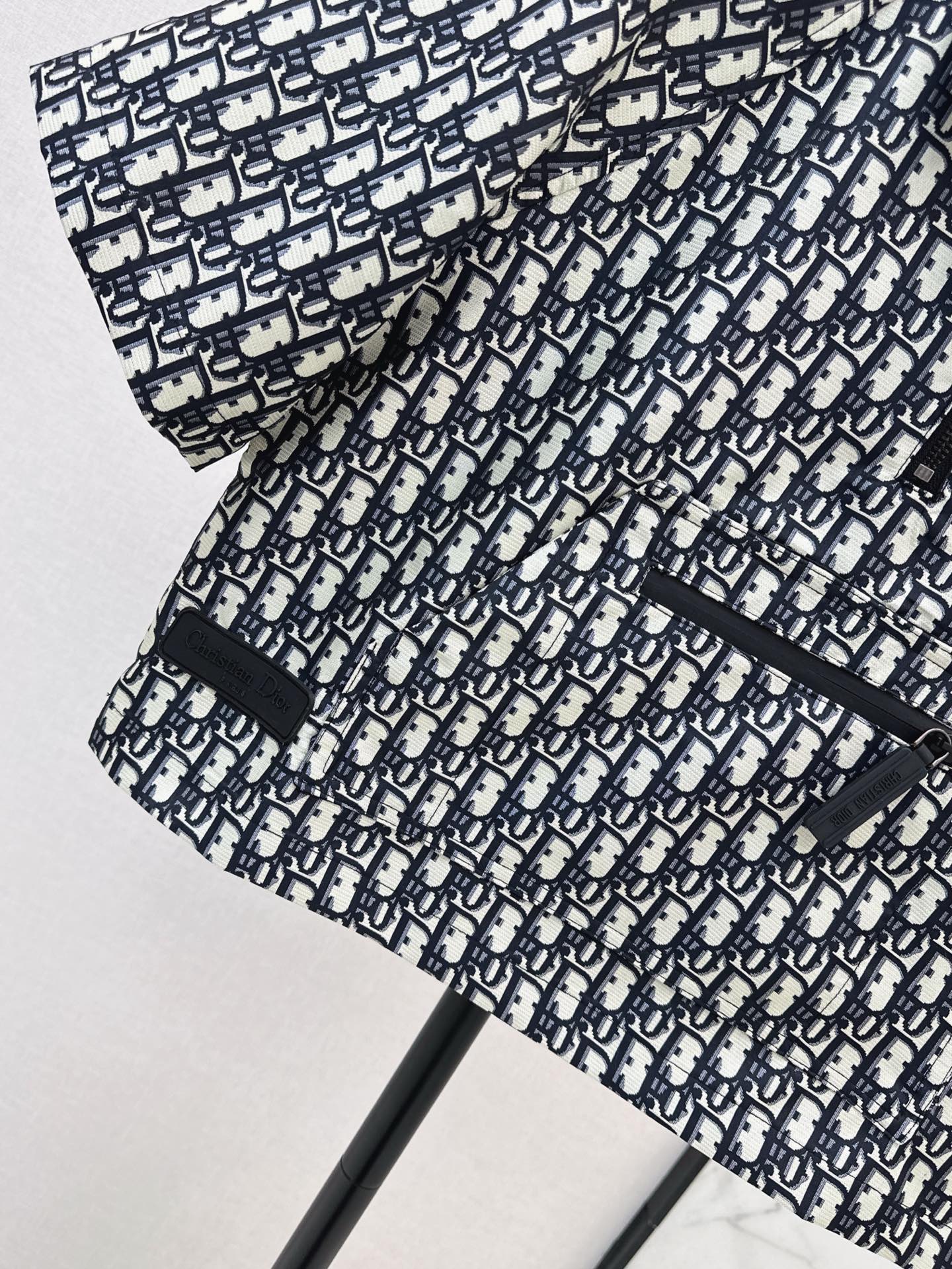 D 25ss jacquard smock shirt