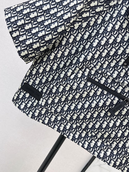 D 25ss jacquard smock shirt