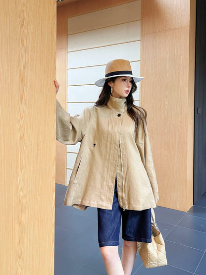 D 25ss Linen loose fit jacket