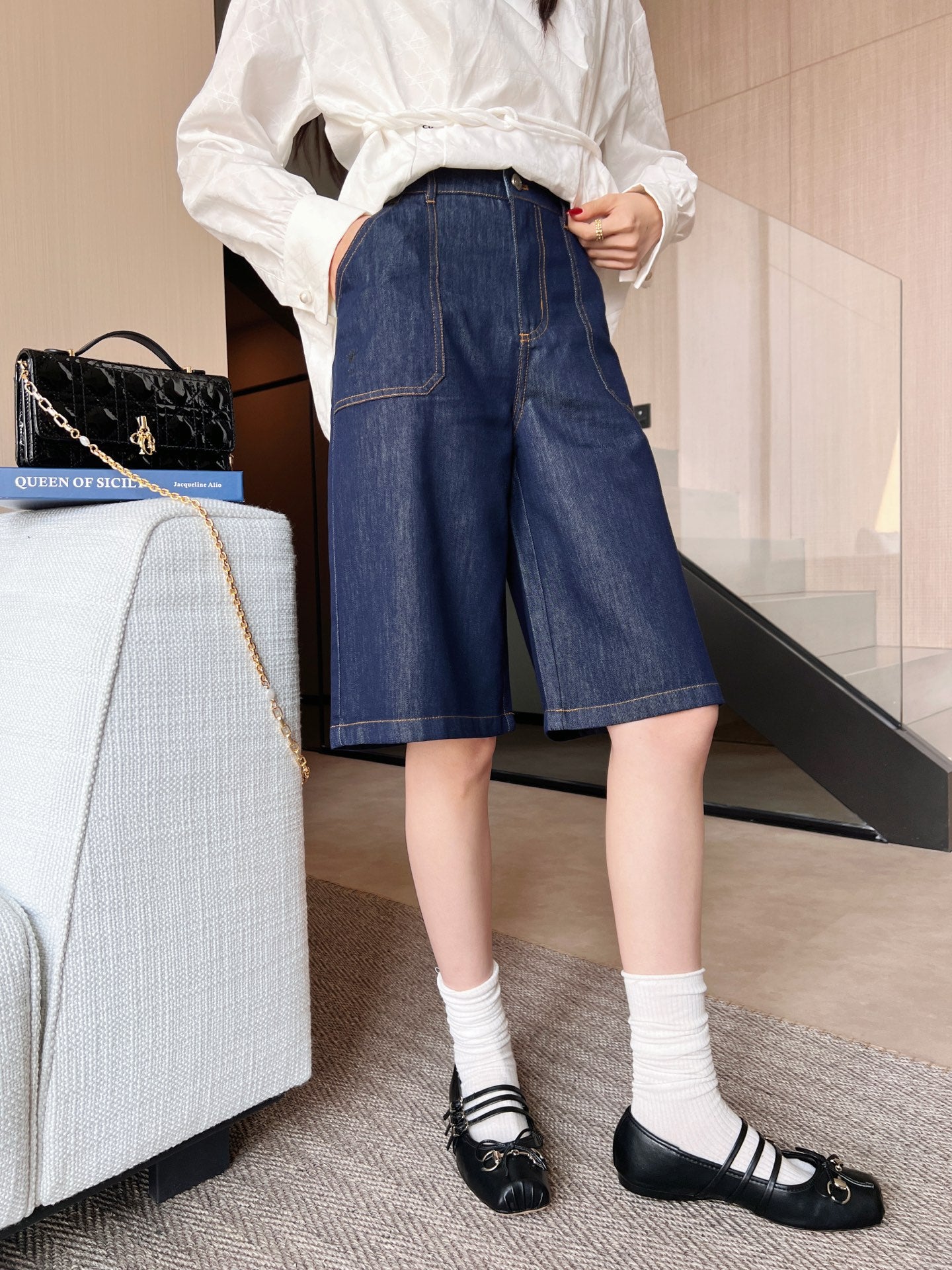 D 25ss denim short