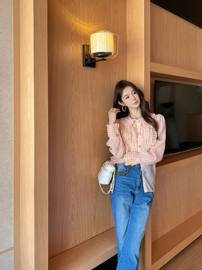 Val 25ss lace shirt