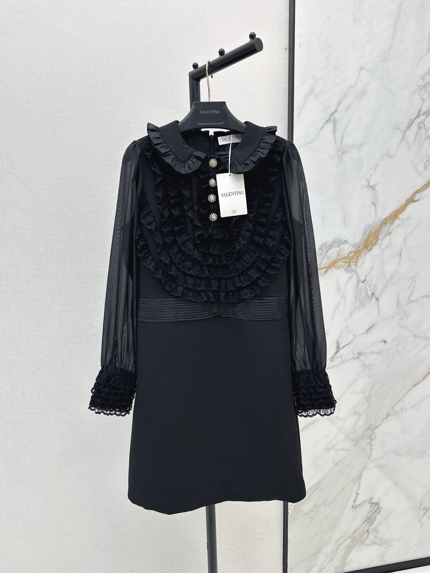 Val 25ss ruffle lace dress