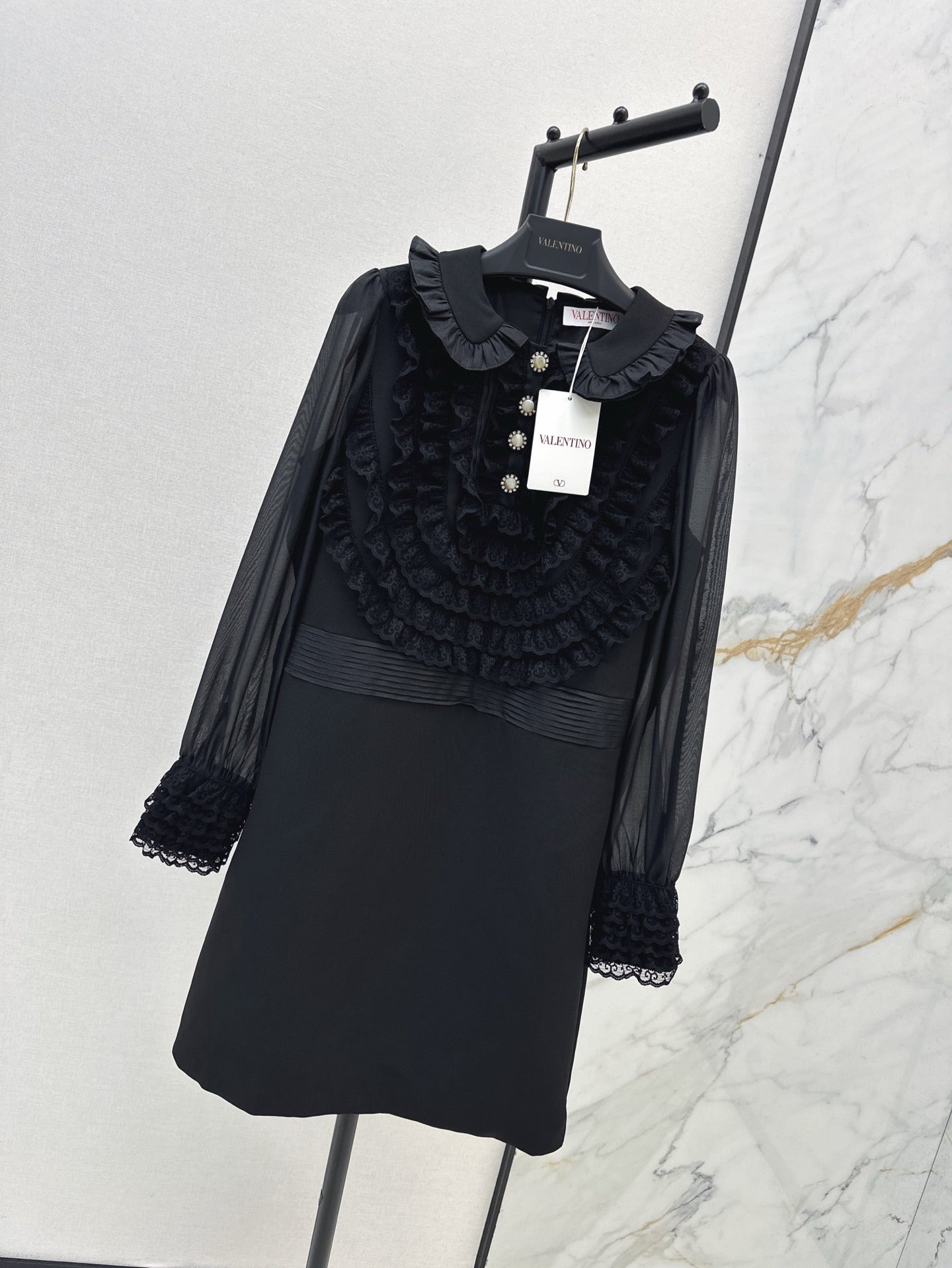 Val 25ss ruffle lace dress