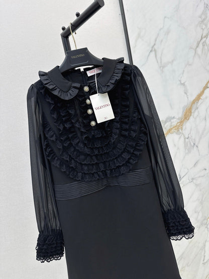 Val 25ss ruffle lace dress