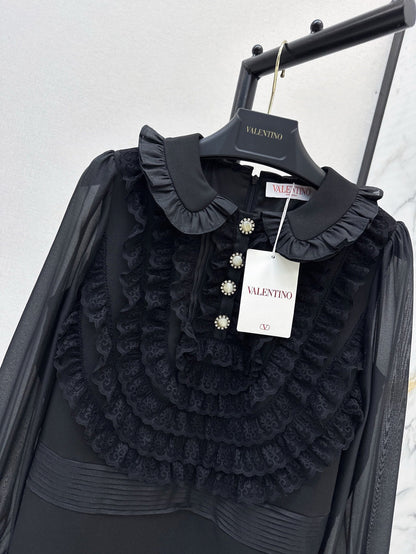 Val 25ss ruffle lace dress