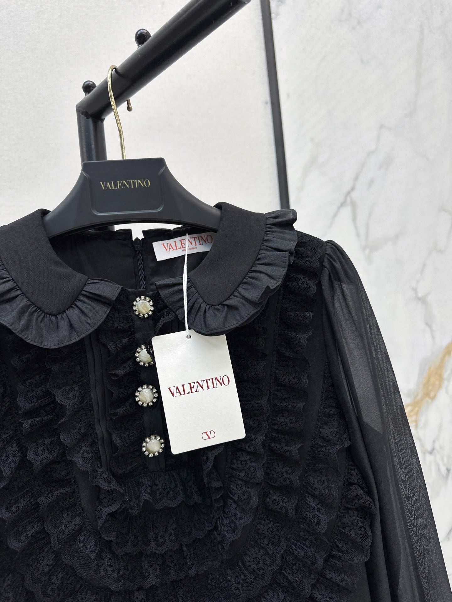 Val 25ss ruffle lace dress