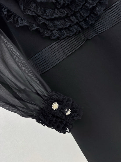 Val 25ss ruffle lace dress