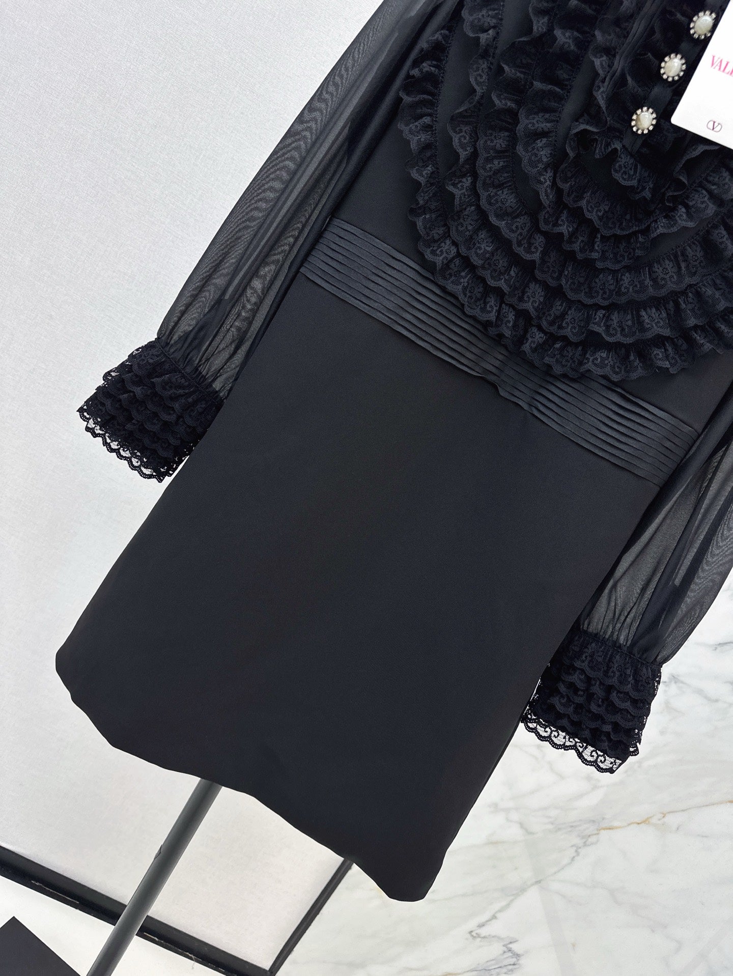Val 25ss ruffle lace dress