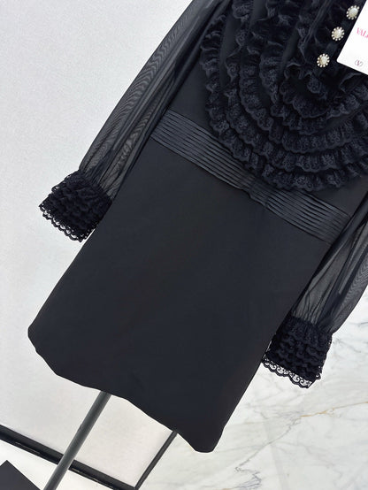Val 25ss ruffle lace dress