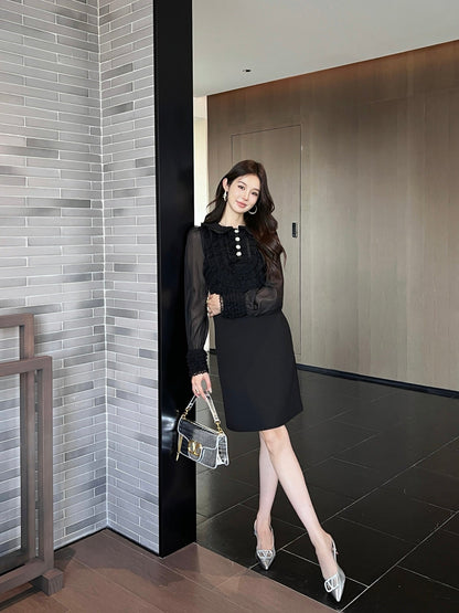 Val 25ss ruffle lace dress