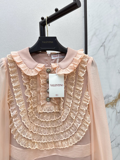 VA 25ss ruffle lace dress