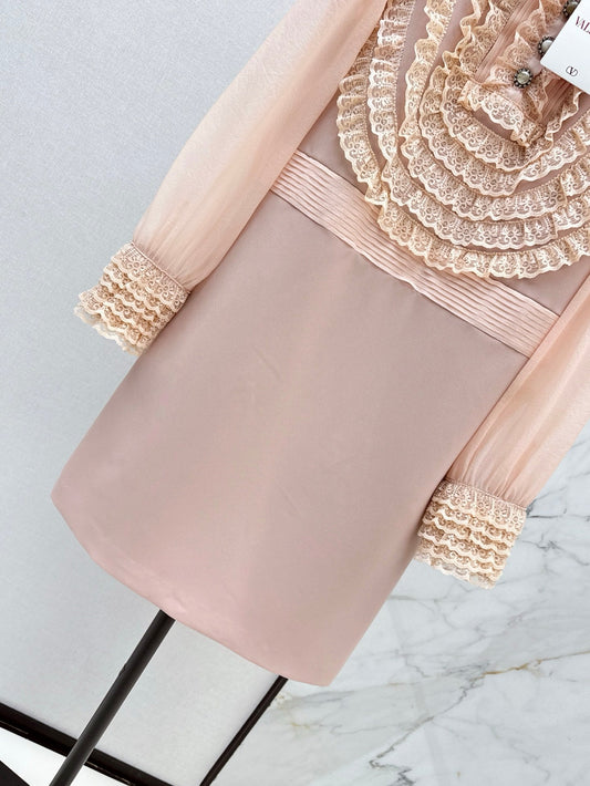 VA 25ss ruffle lace dress