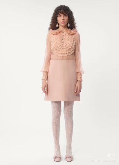 VA 25ss ruffle lace dress