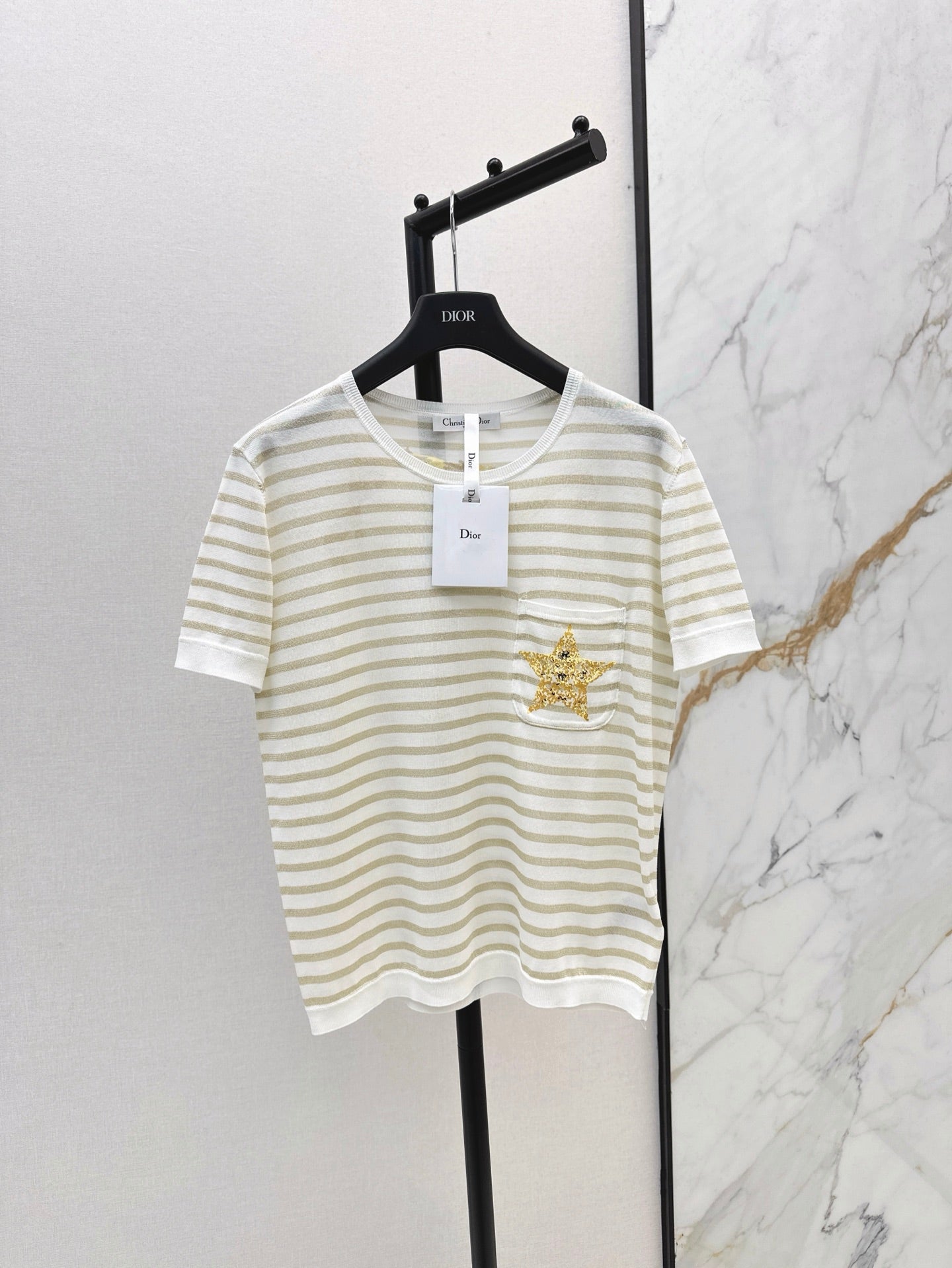 D 25ss embroidered t-shirt