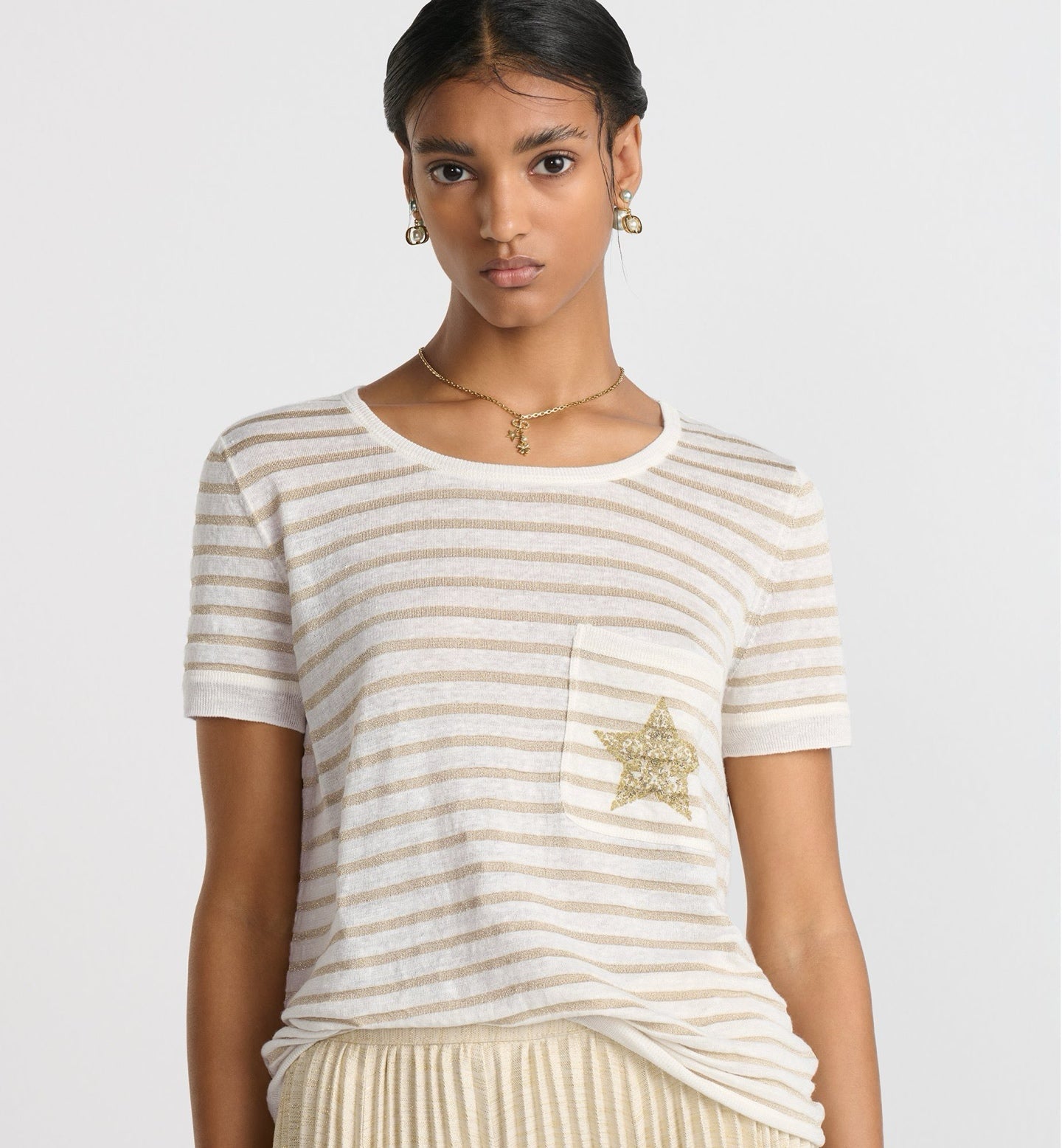 D 25ss embroidered t-shirt