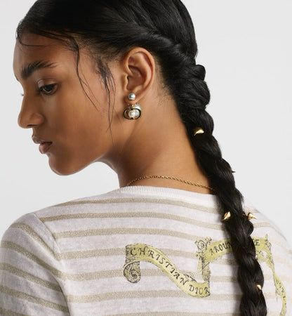 D 25ss embroidered t-shirt