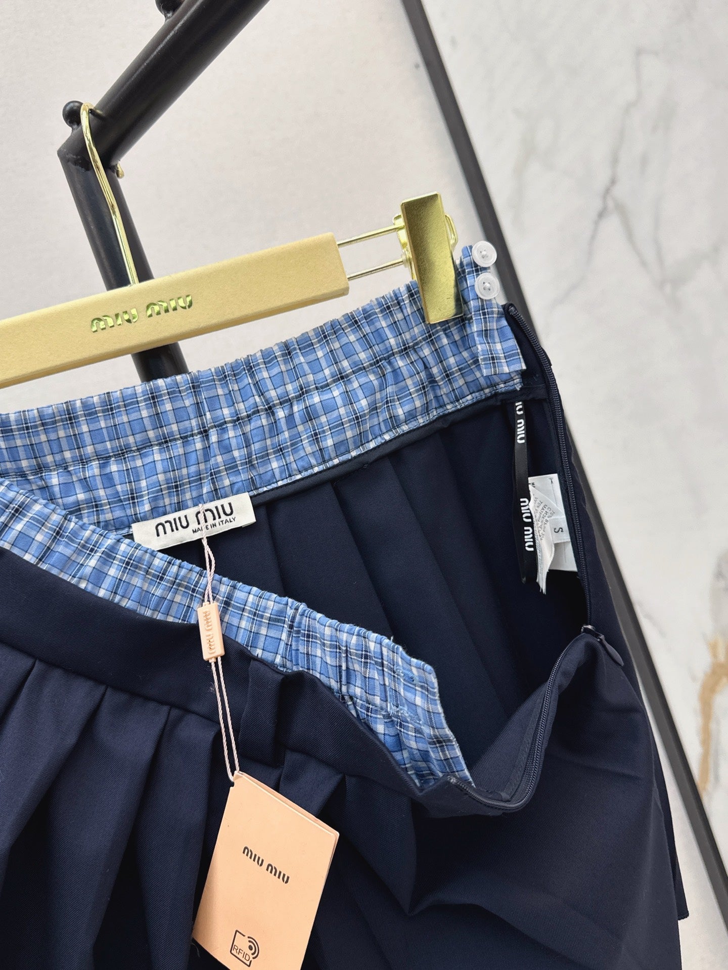 M 25ss pleated skirt