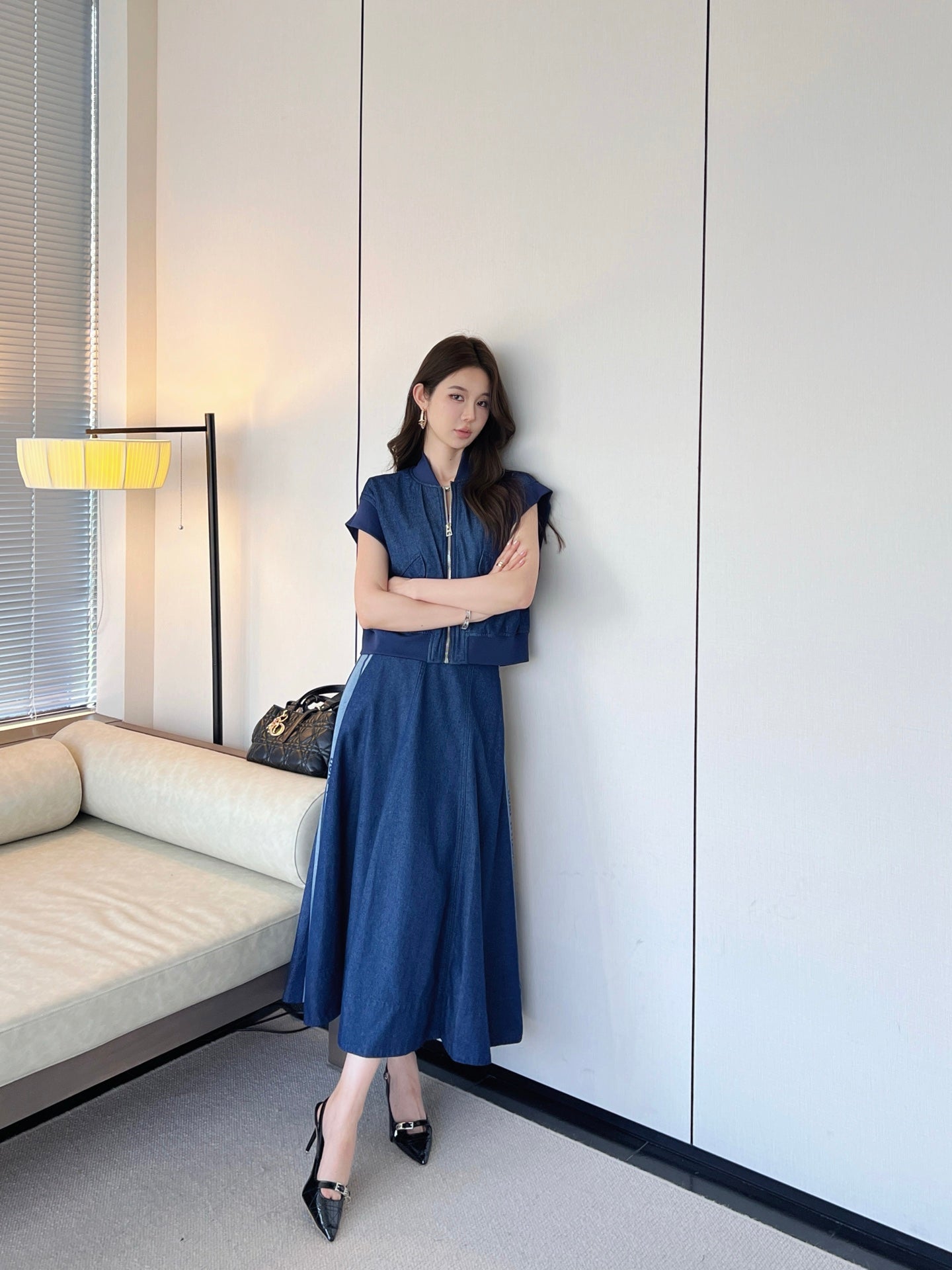 D 25ss denim skirt