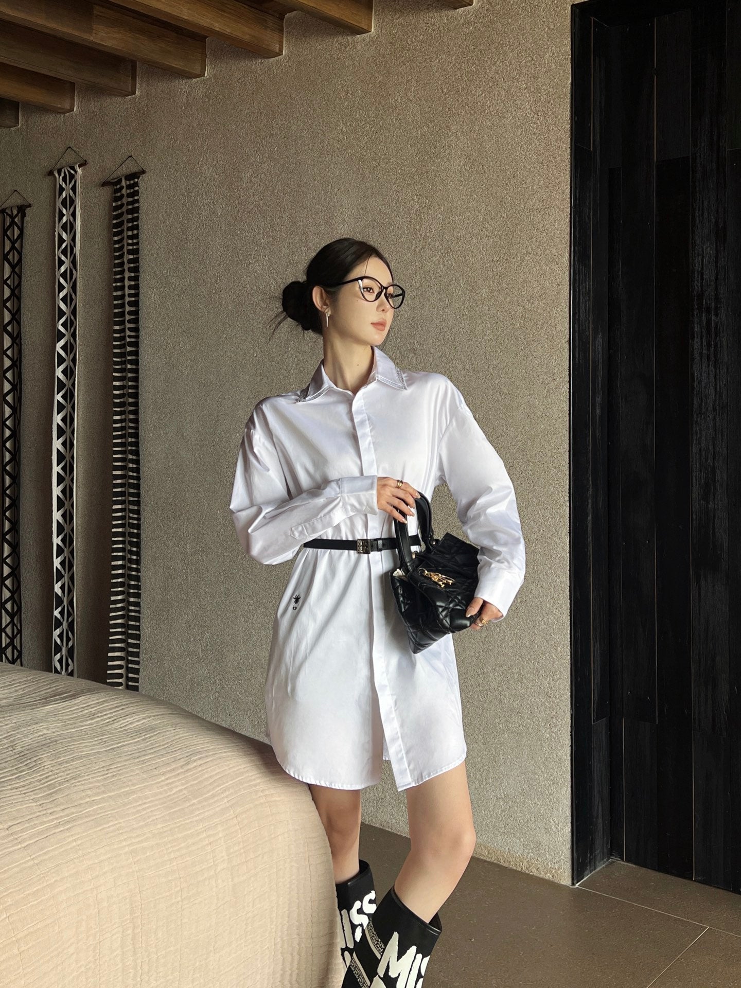 D 25ss shirt dress